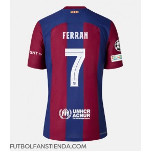 Barcelona Ferran Torres #7 Primera Equipación 2023-24 Manga Corta